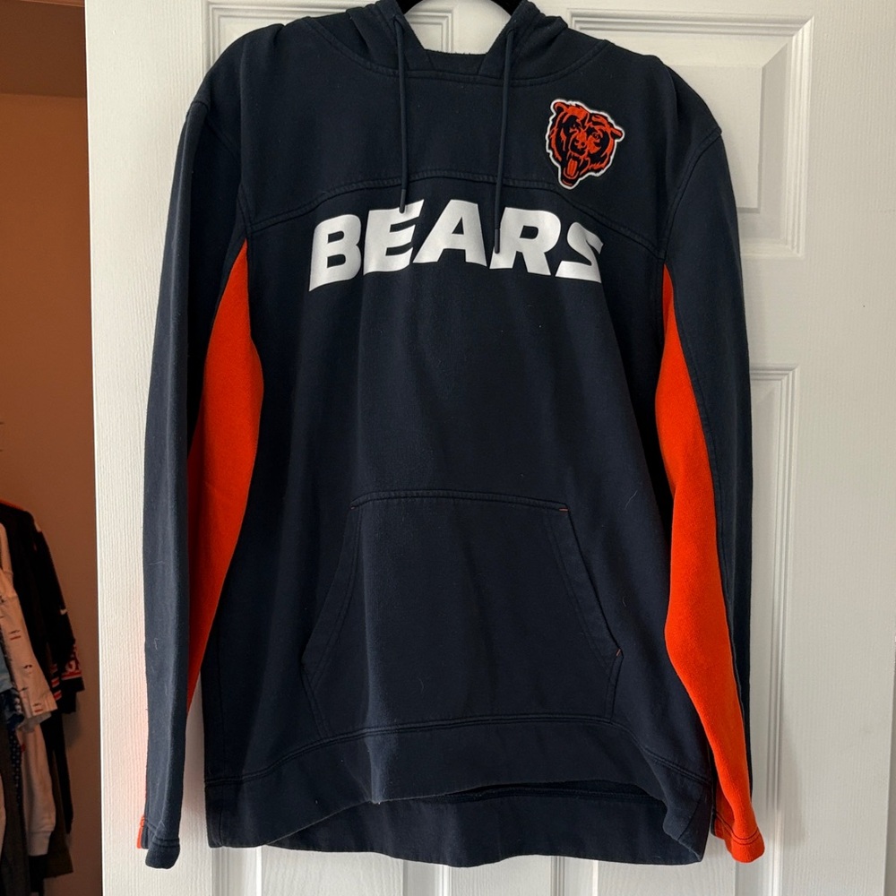 Chicago Bears Men's Navy and Orange Hoodie
